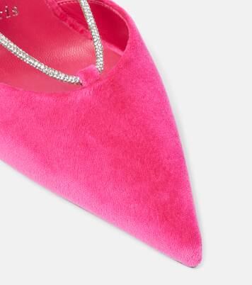 Salones Astrid Lace Strass 85 de terciopelo | Christian Louboutin