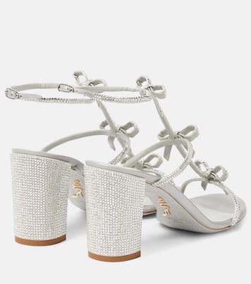 Sandalen Caterina aus Leder mit Kristallen | Rene Caovilla