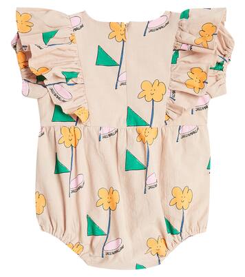 Baby Orange Flower cotton bodysuit | Jellymallow