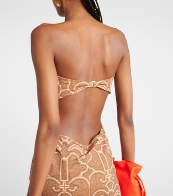 Ring-detail cutout printed maxi dress | Johanna Ortiz