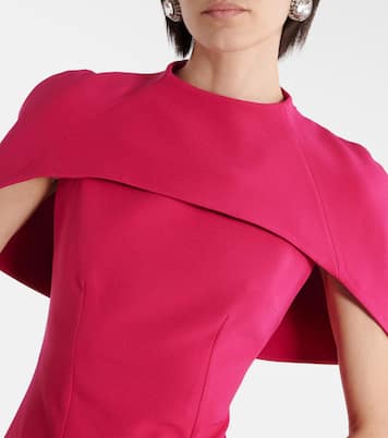 Vestido midi con capa | Safiyaa