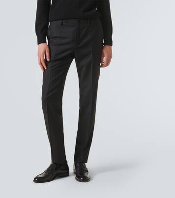 Wool straight pants | Slowear