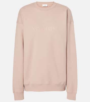 Logo cotton jersey sweatshirt | Saint Laurent