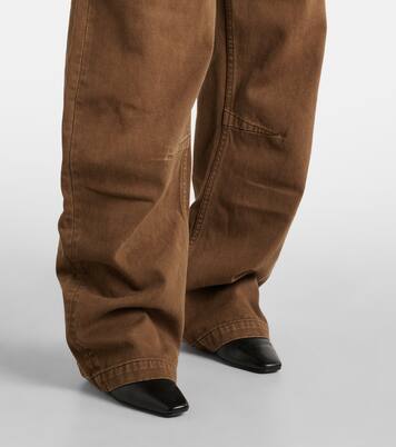 Gem mid-rise wide-leg jeans | Entire Studios