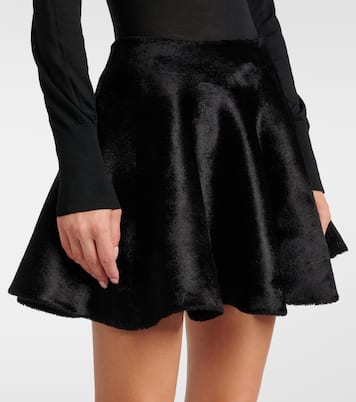 Flared wool-blend miniskirt | Alaïa