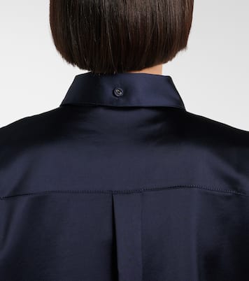 White Label Hemd Raven aus Satin | Proenza Schouler