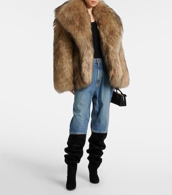 Jeans cropped con gamba arrotondata | Alaïa