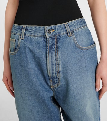 Jeans cropped con gamba arrotondata | Alaïa