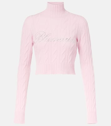 Cropped-Pullover aus Wolle und Kaschmir | Blumarine