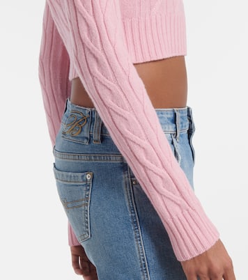 Cropped-Pullover aus Wolle und Kaschmir | Blumarine