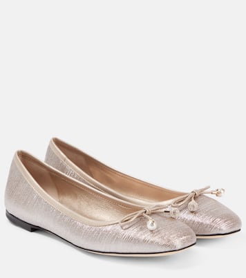 Elme glitter ballet flats | Jimmy Choo