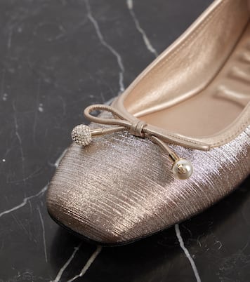 Elme glitter ballet flats | Jimmy Choo