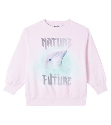 Monti printed cotton sweatshirt | Molo