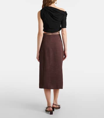 Midirock Notte aus Satin | Jacquemus