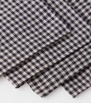 Set of 4 gingham linen napkins | Once Milano
