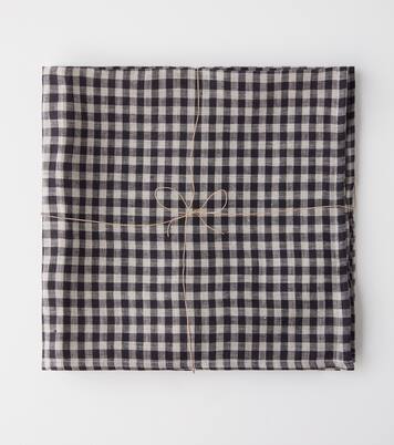Set of 4 gingham linen napkins | Once Milano