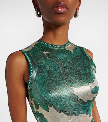 Paisley open-back lamé maxi dress | Etro