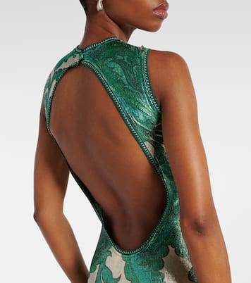 Paisley open-back lamé maxi dress | Etro