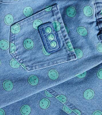 Smiley printed jeans | The New Society