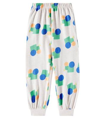 Printed cotton jersey sweatpants | Jellymallow
