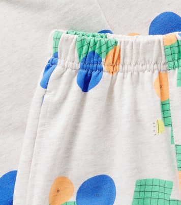 Printed cotton jersey sweatpants | Jellymallow