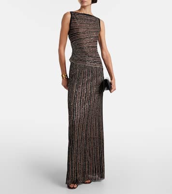 Jupe longue Zig Zag à sequins | Missoni