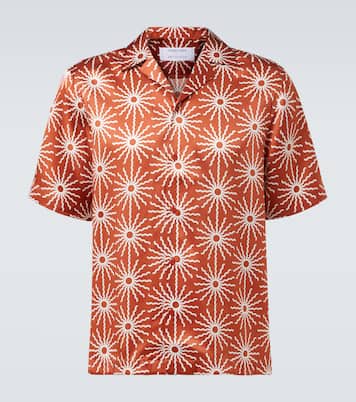 Roberto printed silk bowling shirt | Frescobol Carioca