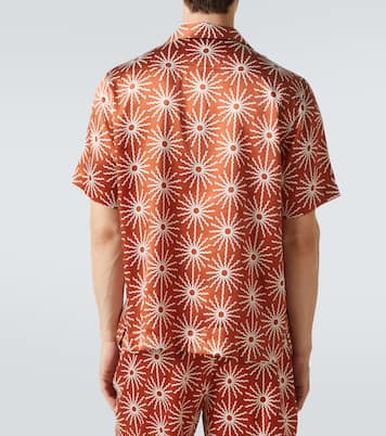 Roberto printed silk bowling shirt | Frescobol Carioca