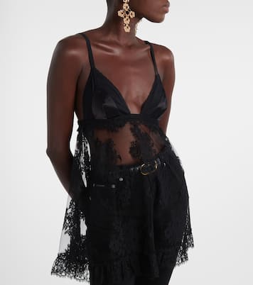Floral lace top | Dolce&Gabbana