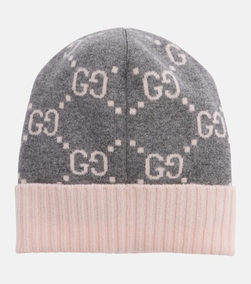 GG cashmere jacquard beanie | Gucci