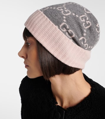 GG cashmere jacquard beanie | Gucci