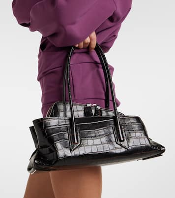 La Passeggiata Small leather tote bag | The Attico