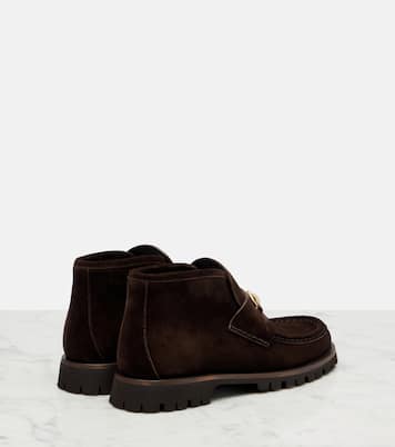Horsebit suede ankle boots | Gucci