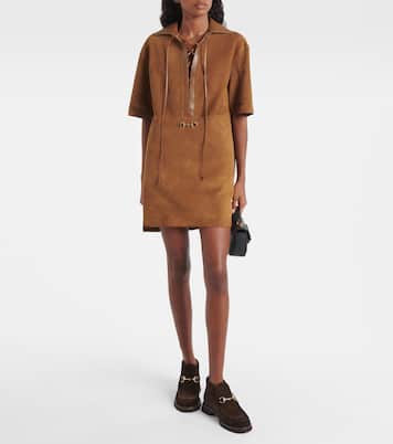 Horsebit suede ankle boots | Gucci