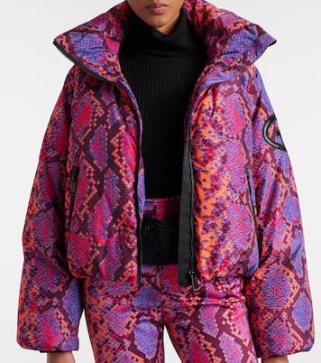 Lucinda animal-print down ski jacket | Goldbergh