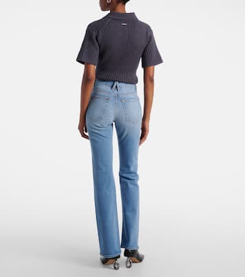 Anita高腰微喇牛仔裤 | Slvrlake