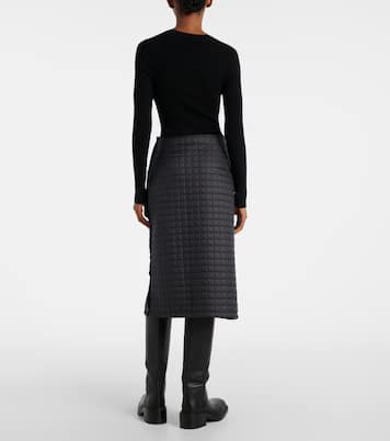 Quilted padded midi skirt | Moncler