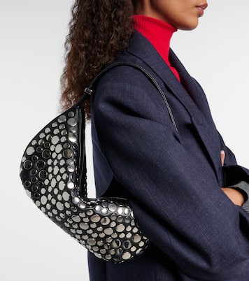 Demy Small studded leather shoulder bag | Staud