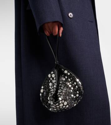 Demy Small studded leather shoulder bag | Staud