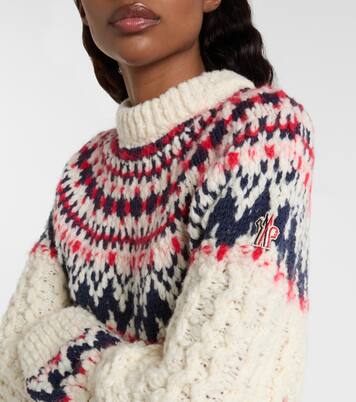 Jacquard wool-blend sweater | Moncler Grenoble