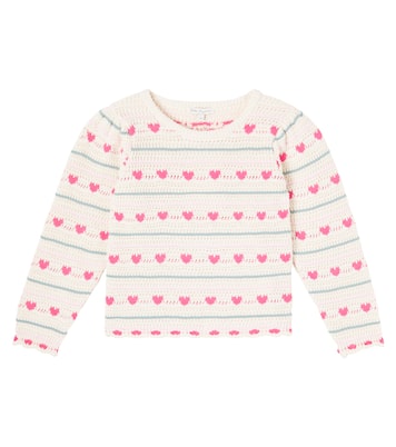 Josie crochet cotton and wool sweater | Bebe Organic