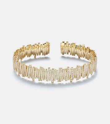 Bracelet Medium en or 18 ct et diamants | Suzanne Kalan