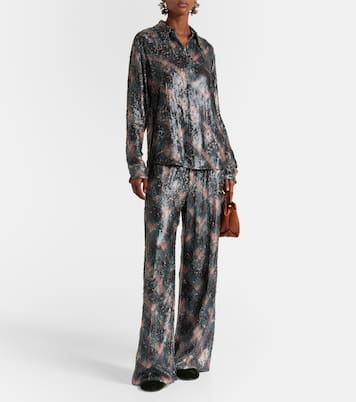 Hose mit Pailletten | Dries Van Noten
