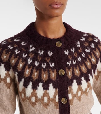 Christina Fair Isle alpaca-blend cardigan | Veronica Beard