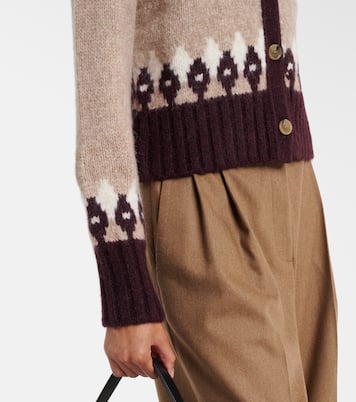 Christina Fair Isle alpaca-blend cardigan | Veronica Beard