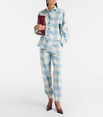 Plaid cotton and wool shirt | The Attico