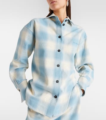 Plaid cotton and wool shirt | The Attico