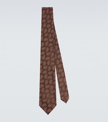 Cravate en jacquard de soie | Charvet