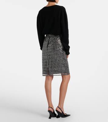 Jupe midi à ornements | Rotate