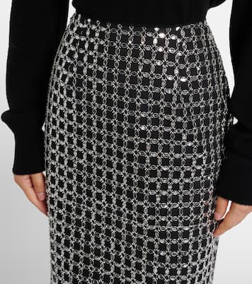 Jupe midi à ornements | Rotate